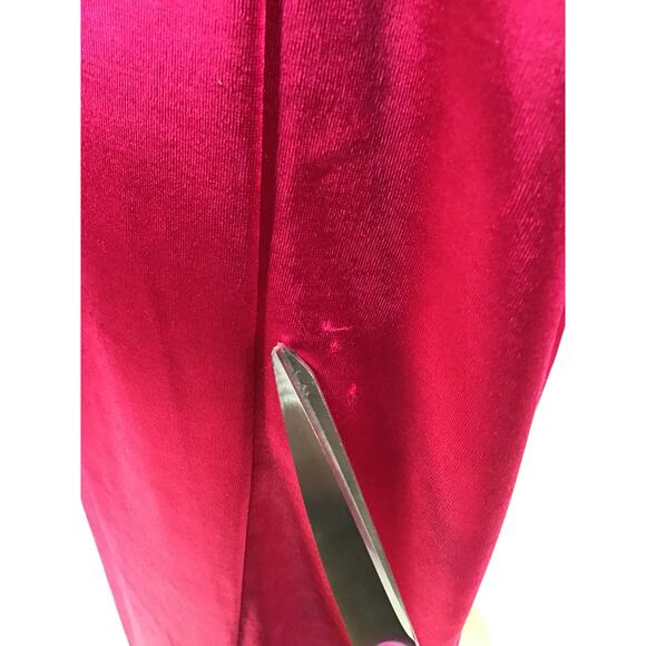 LULU'S sz S Magic Memories Magenta Satin Sleeveless Maxi Dress NEW B45 *flaw - Picture 7 of 12